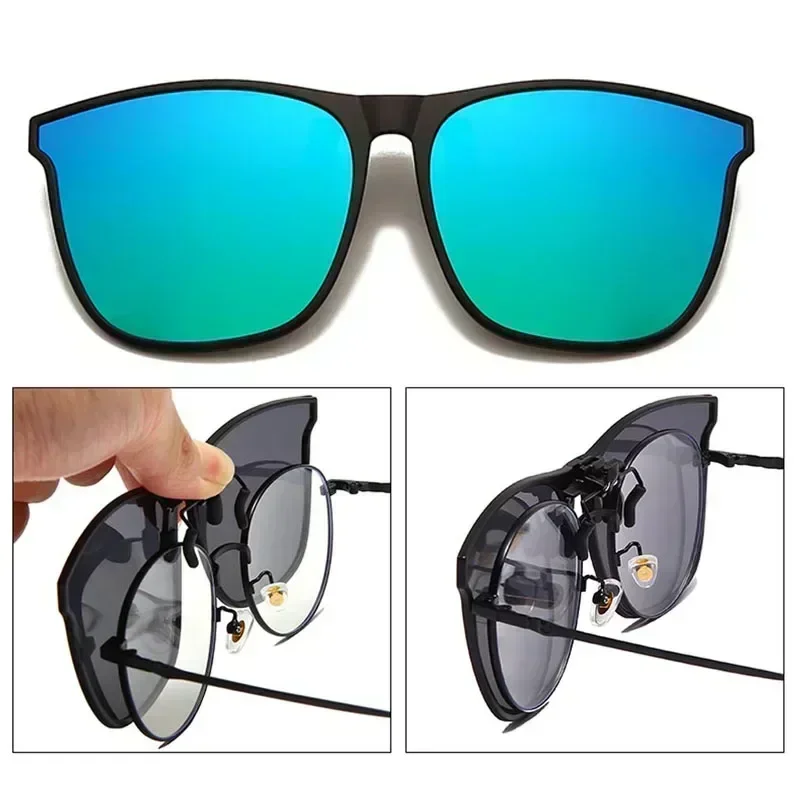 Car Mirror - 1 Adet Polarize Klipsli Güneş Gözlüğü,
