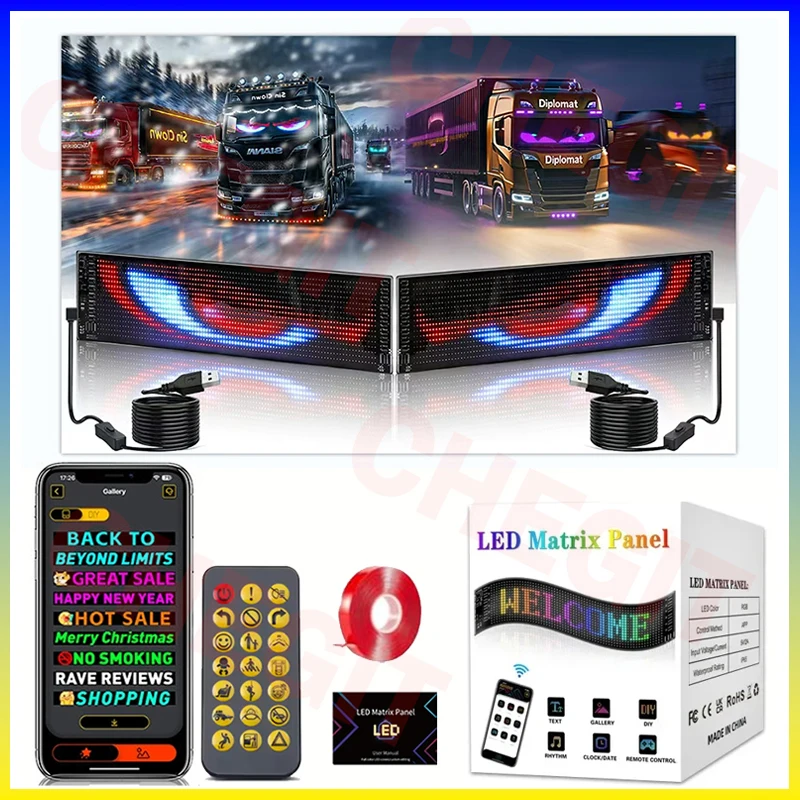 Car Led Light - Led Ekran Kamyon Göz Araba Burcu