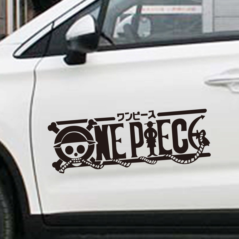 Car Accessories Japanese - One Piece Anime Kişilik Karikatür Araba