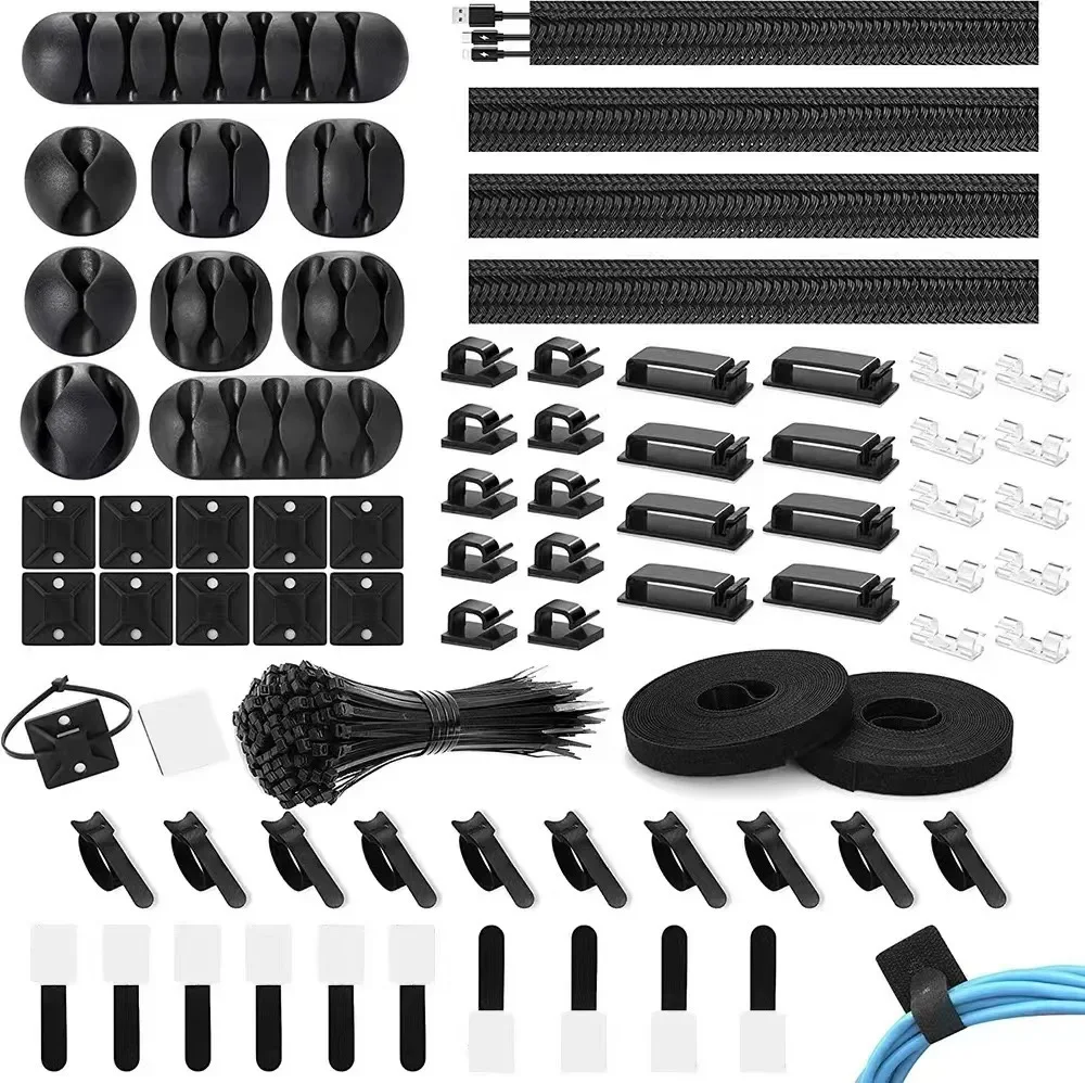 Car Organizer - 173 Parçalık Kablo Düzenleyici Klips Seti,