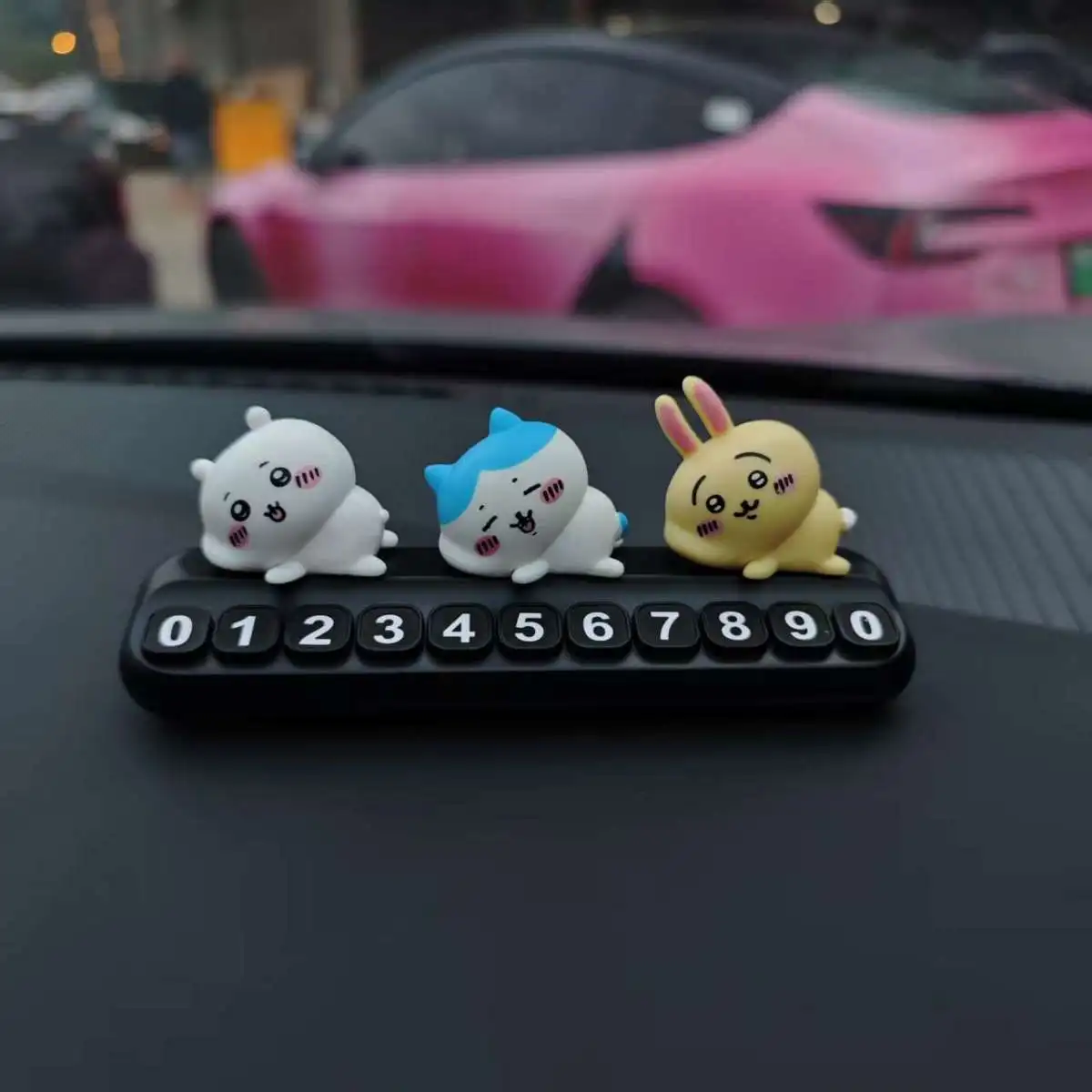 Car Accessories Japanese - Chiikawa Geçici Park Numarası Plakası, Usagi