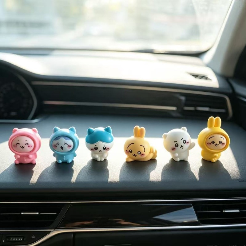 Car Accessories Japanese - Chiikawa Mini Figür, Sevimli Usagi Çizgi
