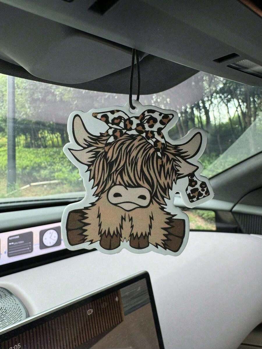 Car Air Freshener - Karikatür Yayla İneği Araba Kokusu Arka