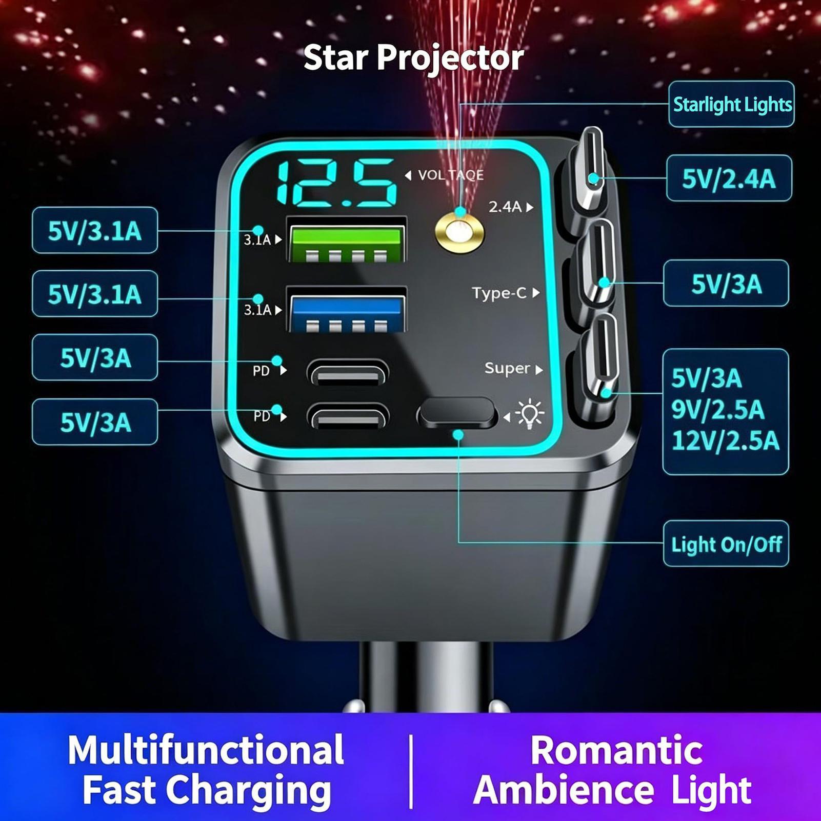 Araba İçin Geri Çekilebilir Şa - Car Charger incelemesi ve fiyatı